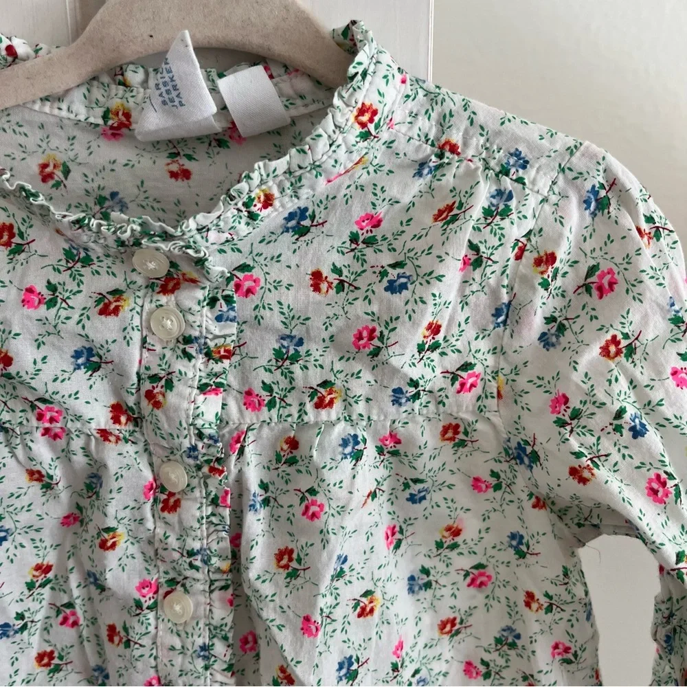 Gap Kids floral button down shirt